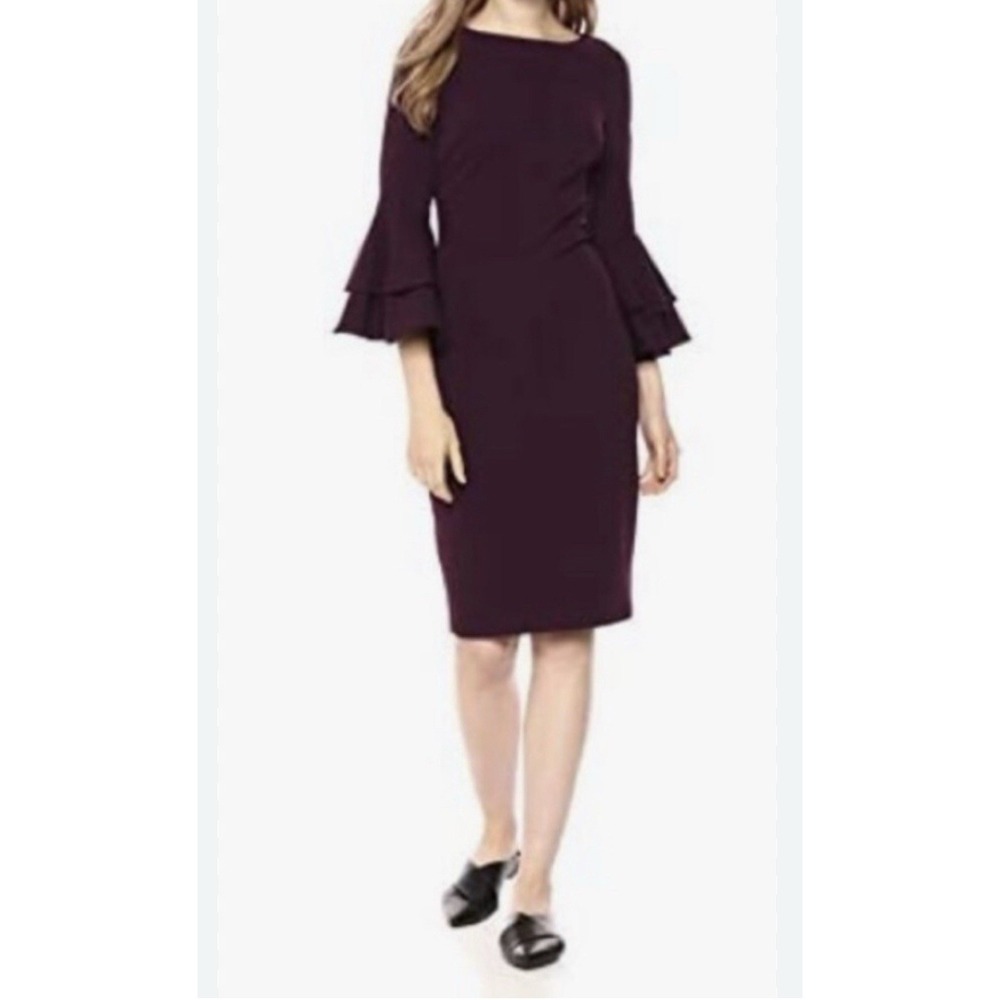 Calvin Klein Dress Womens Size 8 Royal Purple Event Formal Romantic‎ Feminine